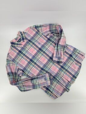 Ralph Lauren Custom Fit Plaid Long Sleeve Button Up Shirt